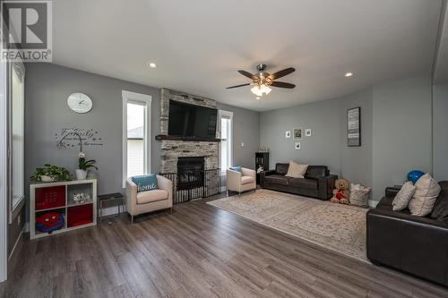 1218 Orizaba Court, Prince George, BC - Indoor Photo Showing Living Room With Fireplace