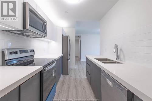 3370 Stella Unit# 230, Windsor, ON - Indoor Photo Showing Kitchen With Double Sink