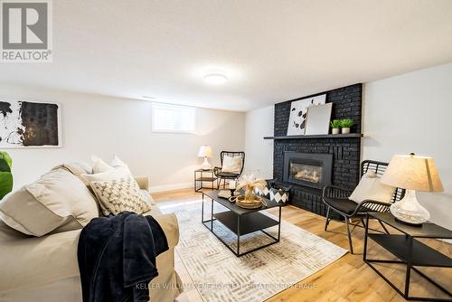 155 Rose Street, Barrie (Wellington), ON - Indoor Photo Showing Living Room With Fireplace