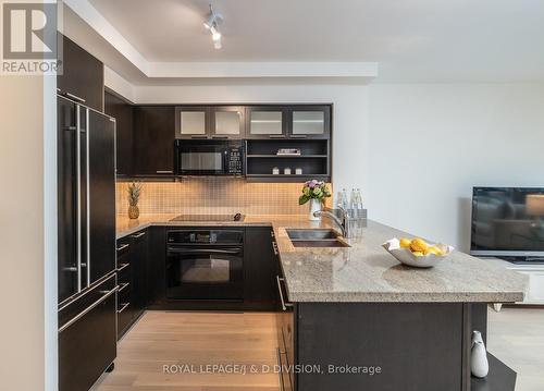 703 - 36 Blue Jays Way, Toronto, ON - Indoor Photo Showing Kitchen With Double Sink With Upgraded Kitchen