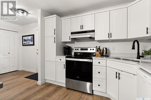 203 205 Mcintyre Street N, Regina, SK - Indoor Photo Showing Kitchen With Double Sink