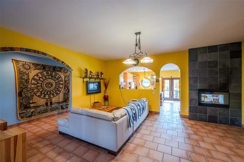 4084 Mclean Creek Road, Okanagan Falls, BC - Indoor Photo Showing Other Room With Fireplace