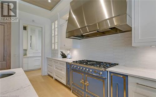 Show stopping La Cornue oven! - 27 Park Avenue, Oakville, ON - Indoor Photo Showing Kitchen With Upgraded Kitchen