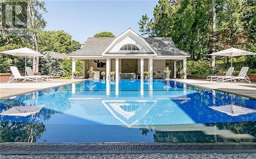 Backyard Retreat! - 27 Park Avenue, Oakville, ON - Outdoor With In Ground Pool With Backyard