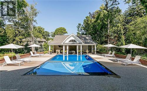 27 Park Avenue, Oakville, ON - Outdoor With In Ground Pool With Backyard