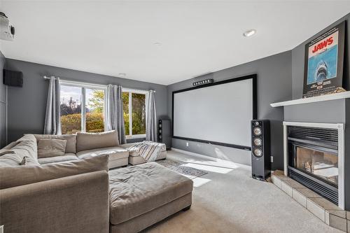 2624 Wild Horse Drive, West Kelowna, BC - Indoor Photo Showing Living Room With Fireplace