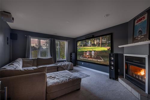 2624 Wild Horse Drive, West Kelowna, BC - Indoor Photo Showing Living Room With Fireplace