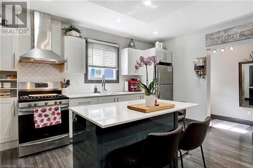 12 Lowell Street N, Cambridge, ON - Indoor Photo Showing Kitchen With Upgraded Kitchen