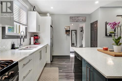 12 Lowell Street N, Cambridge, ON - Indoor Photo Showing Kitchen With Double Sink