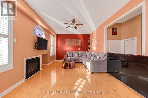 82 Amaranth Crescent, Brampton, ON - Indoor Photo Showing Living Room With Fireplace