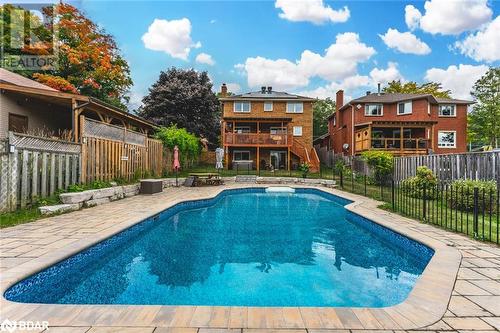 103 Letitia Street, Barrie, ON - Outdoor With In Ground Pool With Deck Patio Veranda With Backyard