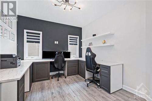 For those who work from home or need a quiet space for focused tasks, the main floor home office offers the perfect blend of privacy and natural light. This thoughtfully designed workspace feature - 708 Geneva Crescent, Embrun, ON - Indoor Photo Showing Other Room