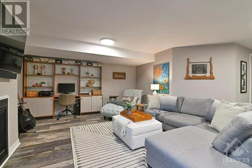 401 Warmstone Drive, Stittsville, ON - Indoor Photo Showing Living Room With Fireplace