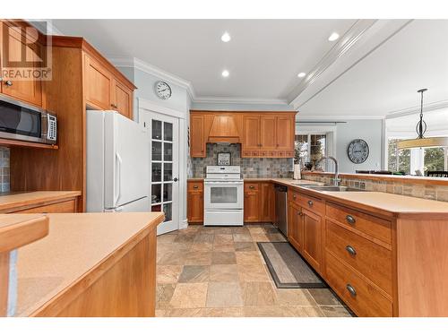 9732 Cameron Road, Vernon, BC - Indoor Photo Showing Kitchen With Double Sink