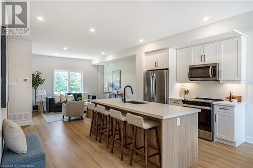 Smooth ceilings and pot lights - 71 Fernridge Common, St. Catharines, ON - Indoor Photo Showing Kitchen With Upgraded Kitchen