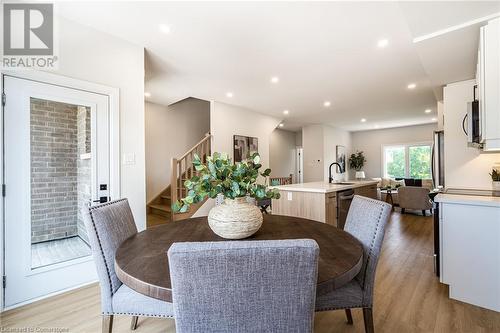 Dining area enhanced by a Covered Balcony - 71 Fernridge Common, St. Catharines, ON - Indoor Photo Showing Dining Room