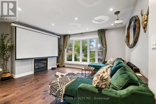 35 Brown Street, New Tecumseth, ON - Indoor Photo Showing Living Room With Fireplace