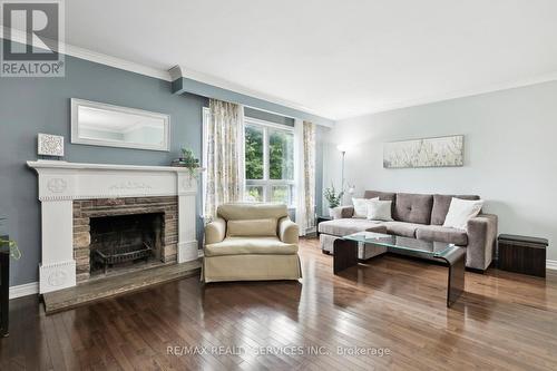 22 Crestview Avenue, Brampton, ON - Indoor Photo Showing Living Room With Fireplace