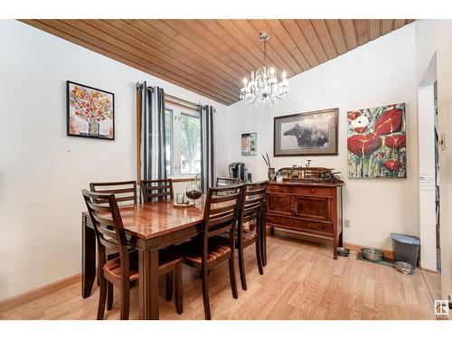 6416 150 Av Nw, Edmonton, AB - Indoor Photo Showing Dining Room