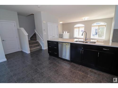 #28 5873 Mullen Pl Nw, Edmonton, AB - Indoor Photo Showing Kitchen With Double Sink