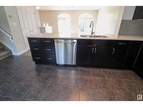 #28 5873 Mullen Pl Nw, Edmonton, AB - Indoor Photo Showing Kitchen With Double Sink