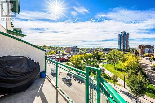 Sunny west-facing balcony - 1203, 1514 11 Street Sw, Calgary, AB - Outdoor With Balcony With View