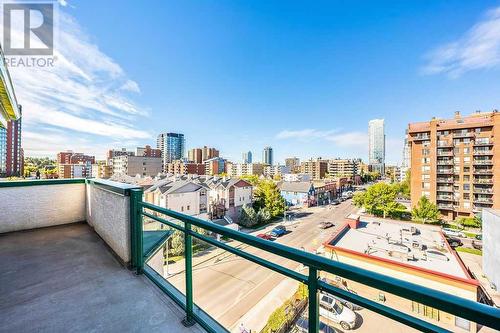 25' balcony off of the loft - 1203, 1514 11 Street Sw, Calgary, AB - Outdoor With Balcony With View