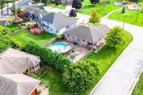 302 Applewood, Kingsville, ON - Outdoor With Above Ground Pool With View