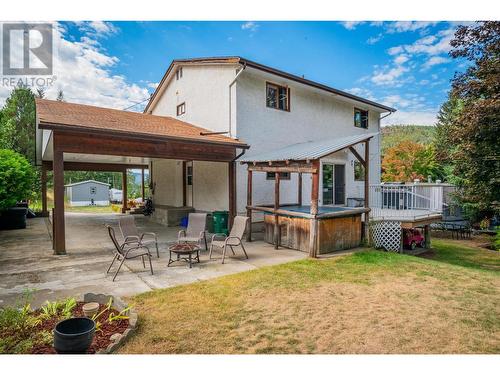 110 Cedar  Avenue, Fruitvale, BC - Outdoor With Deck Patio Veranda With Exterior