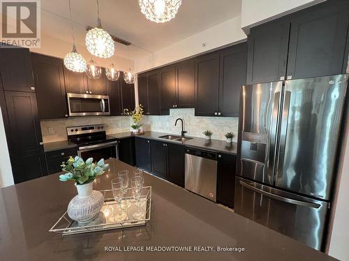 206 - 65 Yorkland Boulevard, Brampton, ON - Indoor Photo Showing Kitchen With Double Sink With Upgraded Kitchen