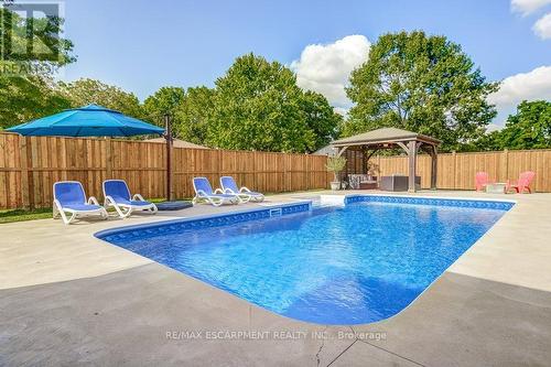 542 Paris Road, Brant, ON - Outdoor With In Ground Pool With Backyard