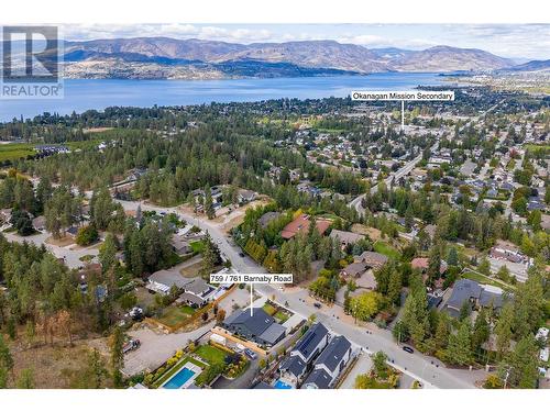 761 & 759 Barnaby Road, Kelowna, BC - Outdoor With Body Of Water With View