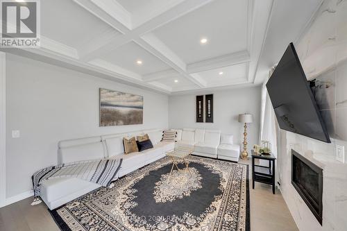 55 Bremner Street, Whitby, ON - Indoor Photo Showing Living Room With Fireplace