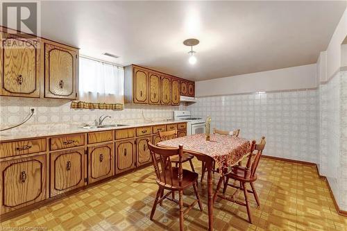 683 Seventh Avenue, Hamilton, ON - Indoor Photo Showing Kitchen With Double Sink