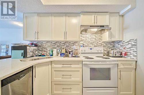 306, 1820 9, Calgary, AB - Indoor Photo Showing Kitchen With Double Sink