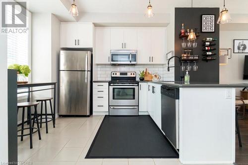 5030 Corporate Drive Unit# 1, Burlington, ON - Indoor Photo Showing Kitchen With Stainless Steel Kitchen