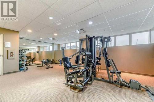 309, 1053 10 Street Sw, Calgary, AB - Indoor Photo Showing Gym Room