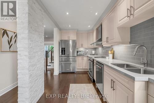 89 Acadian Heights, Brampton, ON - Indoor Photo Showing Kitchen With Double Sink With Upgraded Kitchen