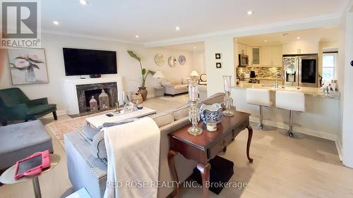 Upper - 11 Parkway Avenue, Vaughan, ON - Indoor Photo Showing Living Room With Fireplace