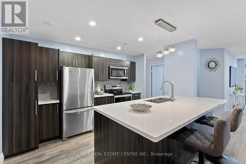 104 - 4205 Shipp Dr Drive, Mississauga, ON - Indoor Photo Showing Kitchen With Double Sink With Upgraded Kitchen