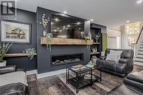 96 Laurendale Avenue, Hamilton, ON - Indoor Photo Showing Living Room With Fireplace