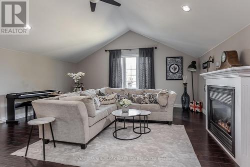 96 Laurendale Avenue, Hamilton, ON - Indoor Photo Showing Living Room With Fireplace