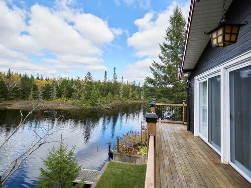 Patio - 73 Ch. Clef-Du-Pimbina, Saint-Donat, QC - Outdoor With Body Of Water With View