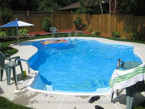 3157 The Credit Woodlands, Mississauga, ON - Outdoor With In Ground Pool With Backyard