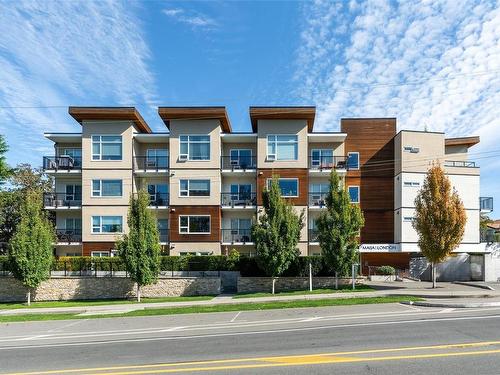 408-280 Island Hwy, View Royal, BC - Outdoor With Balcony With Facade