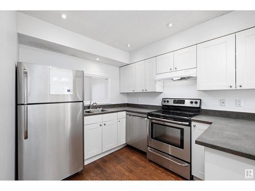 197 Grandin Vg, St. Albert, AB - Indoor Photo Showing Kitchen With Double Sink