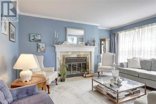 32 Country Club Place, Brockville, ON - Indoor Photo Showing Living Room With Fireplace