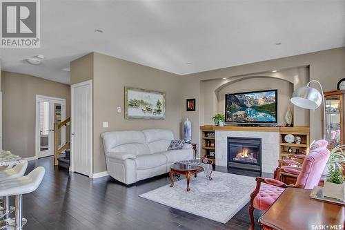 5262 Aviator Crescent, Regina, SK - Indoor Photo Showing Living Room With Fireplace