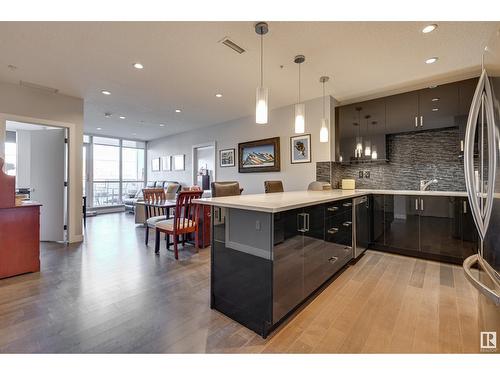 #505 10238 103 St Nw, Edmonton, AB - Indoor Photo Showing Kitchen With Upgraded Kitchen