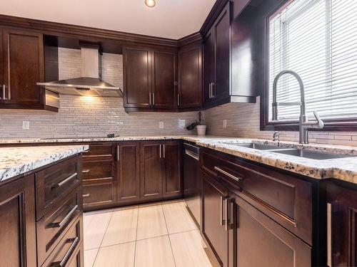 Kitchen - 12325 Rue Maurice-Séguin, Montréal (Rivière-Des-Prairies/Pointe-Aux-Trembles), QC - Indoor Photo Showing Kitchen With Double Sink